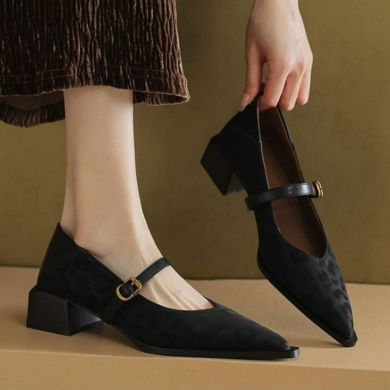Usa Vintage Fashion - Vintage Pointed Toe Women Mary Jane