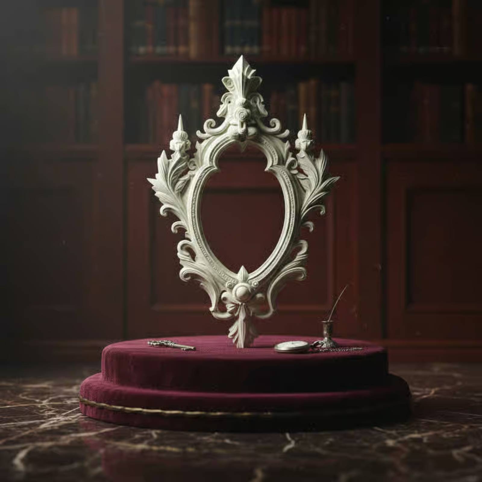 Vintage Fashion Tv - Medieval Picture Frame Scrollwork Baroque Photo