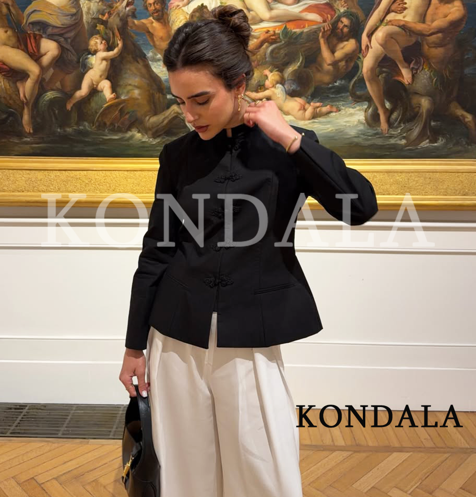 Vintage Fashion Old Money - Women's Vintage Elegant Knotted Buttons Blazer
