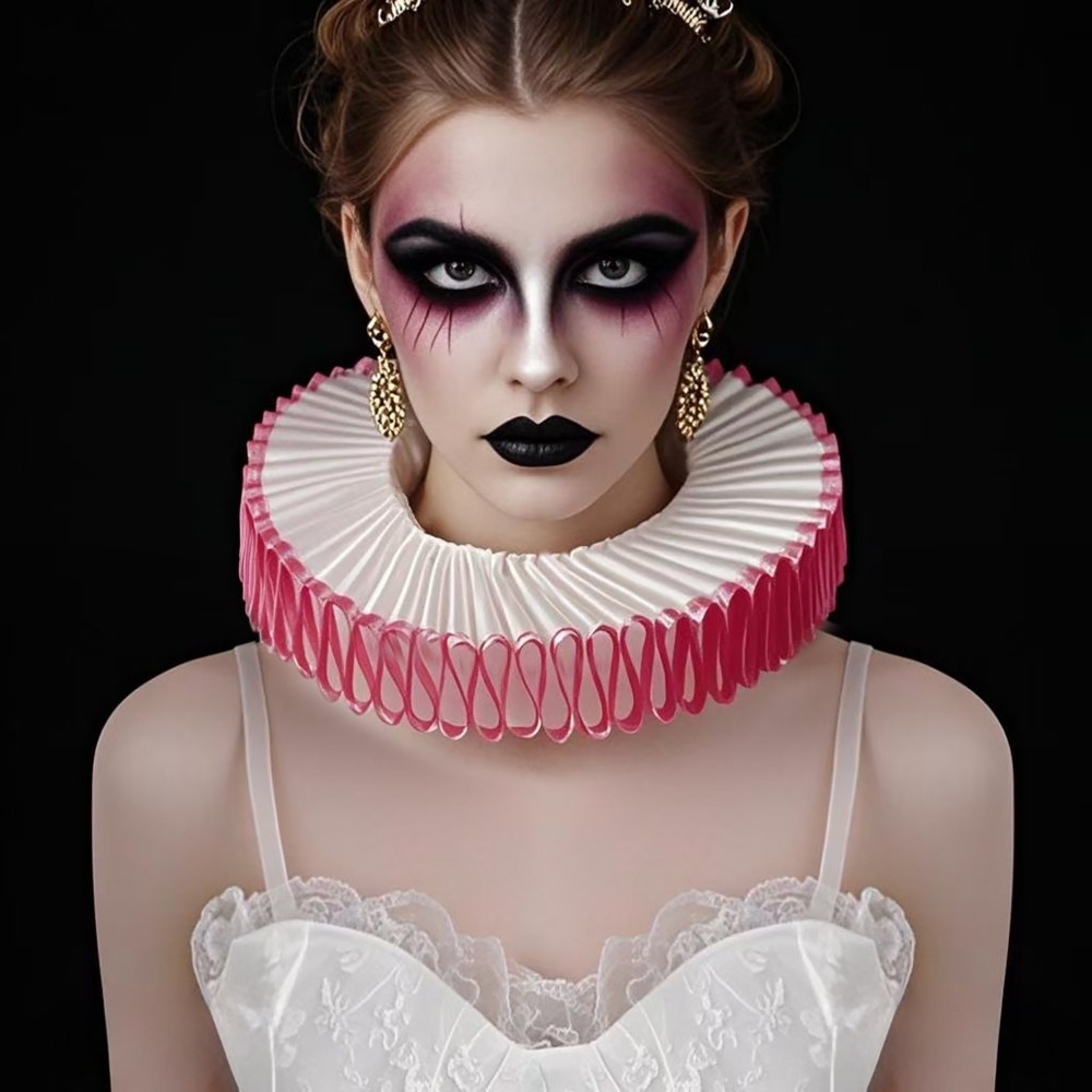 Vintage Victorian Fashion - Detachable Halloween Neck Ruffled Collar Vintage