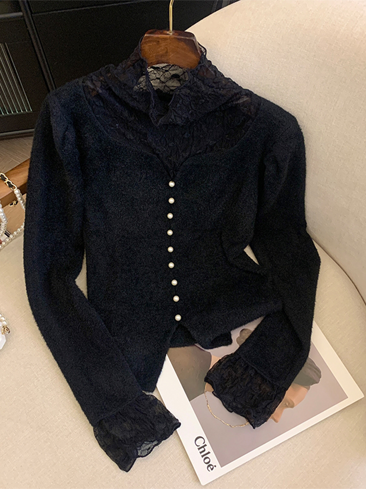 Women's Coffee Pullover Turtle - огляд і ціна Turtleneck Knit 90S