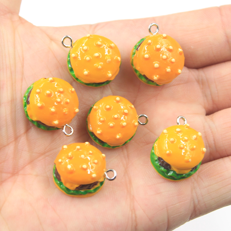 10pcs Charms Simulate Burger F - огляд і ціна Vintage Fashion Finds