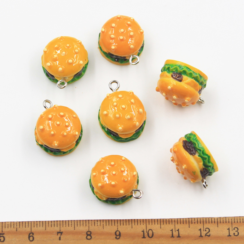 10pcs Charms Simulate Burger F - огляд і ціна Vintage Fashion Finds