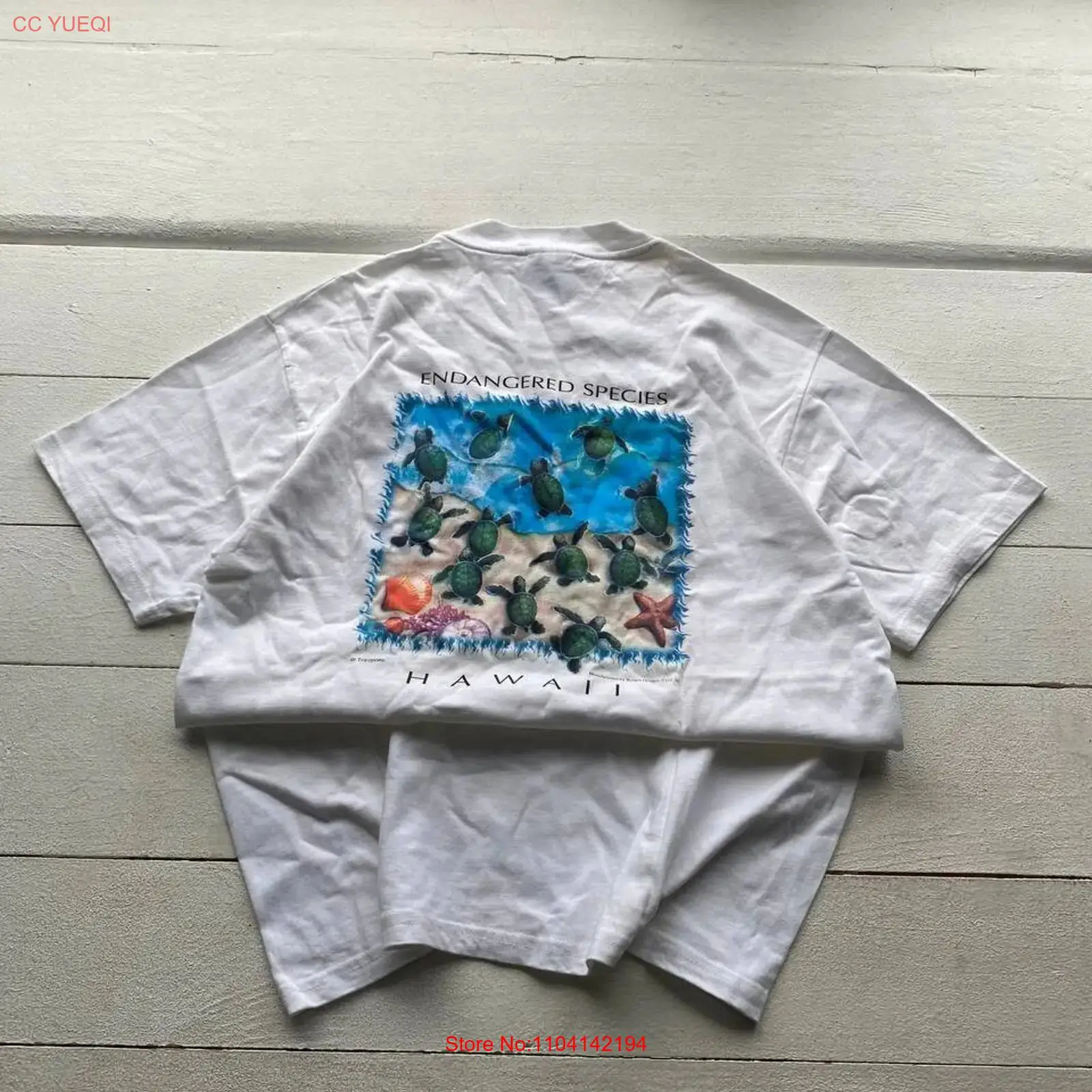 90s Hawaii Endangered Species  - огляд і ціна Turtleneck Knit 90S