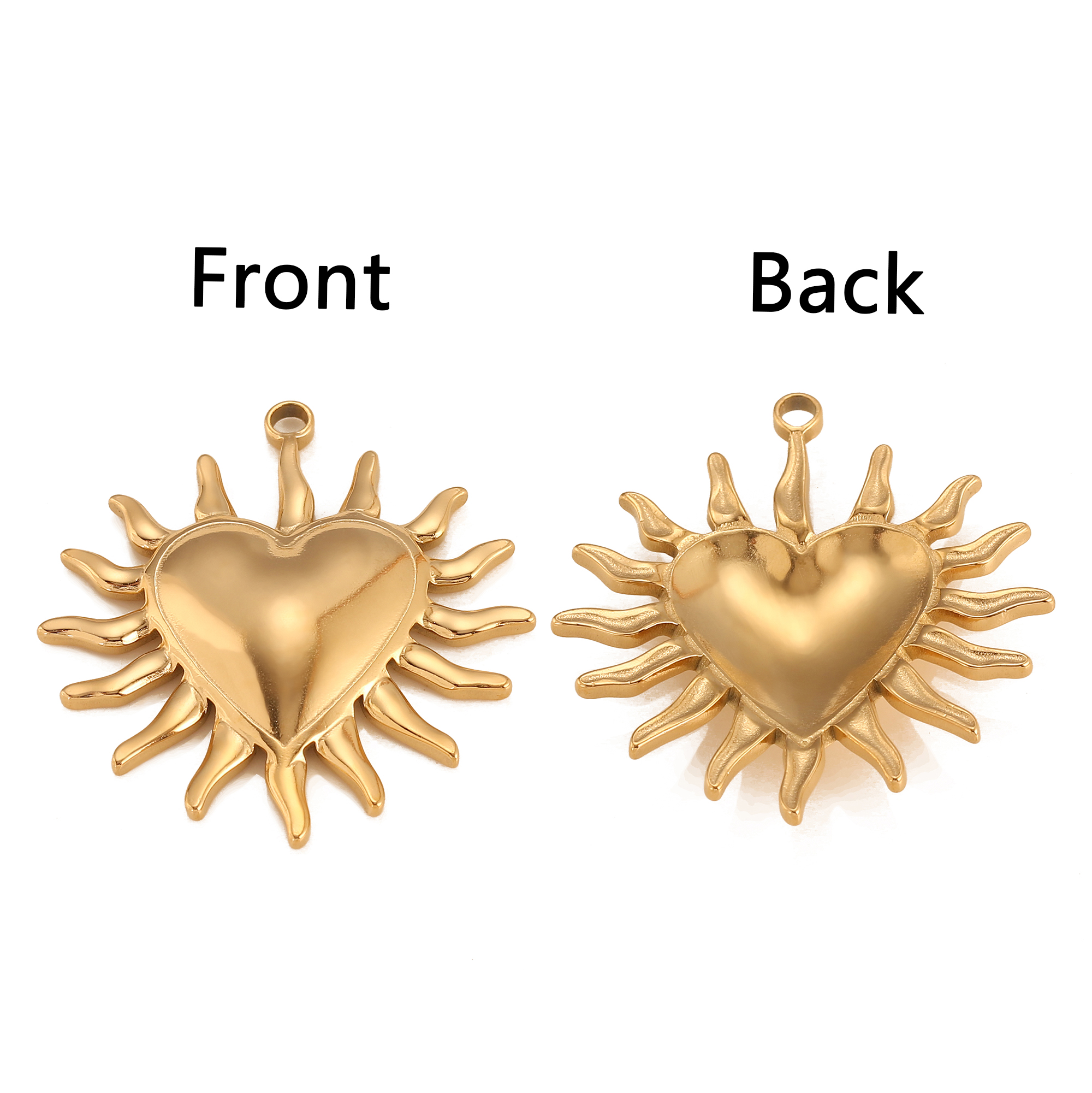 3Pcs Puffy Spike Heart Charm V - огляд і ціна Vintage Fashion Finds