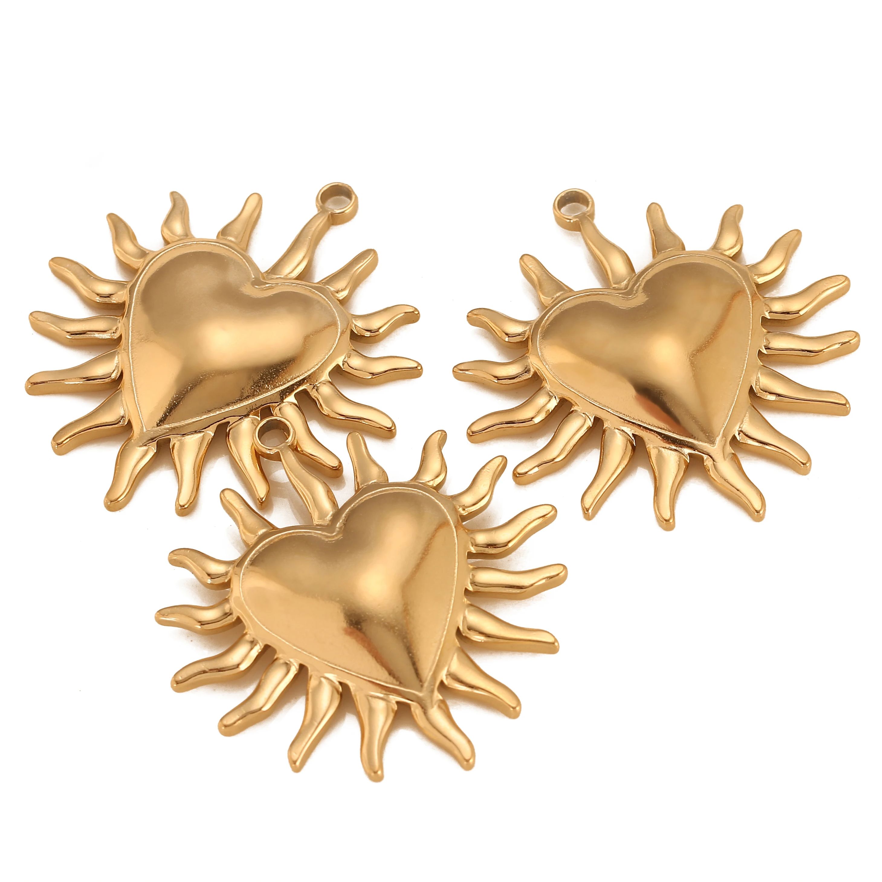3Pcs Puffy Spike Heart Charm V - огляд і ціна Vintage Fashion Finds