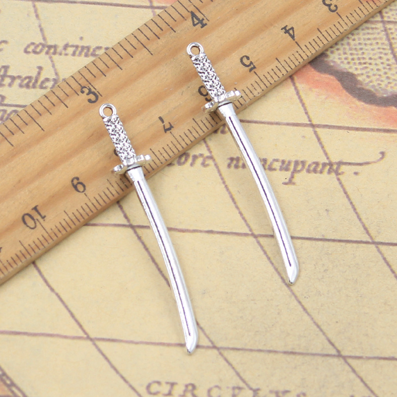 20pcs Charms Katana Knife 49x8 - огляд і ціна Vintage Fashion Finds