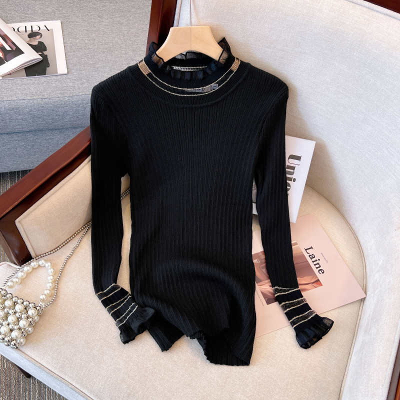 Black Warm 3 Piece Sets Womens - огляд і ціна Turtleneck Knit 90S