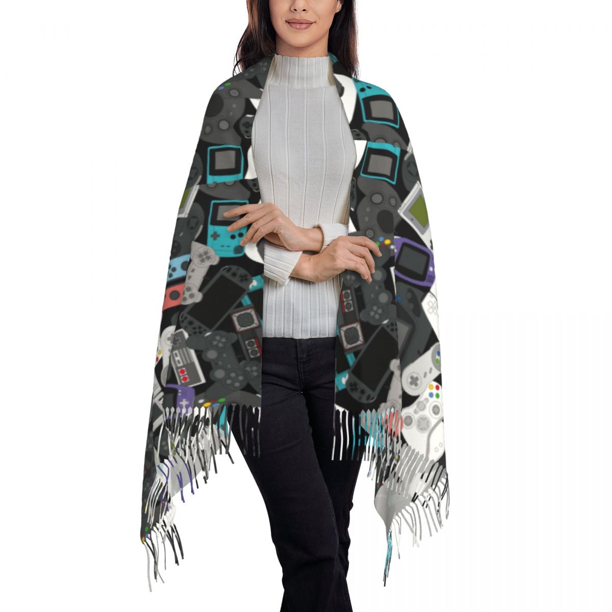 Gamer Controller Tassel Scarf  - огляд і ціна Vintage Fashion Video