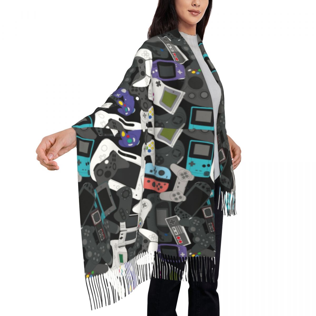 Gamer Controller Tassel Scarf  - огляд і ціна Vintage Fashion Video