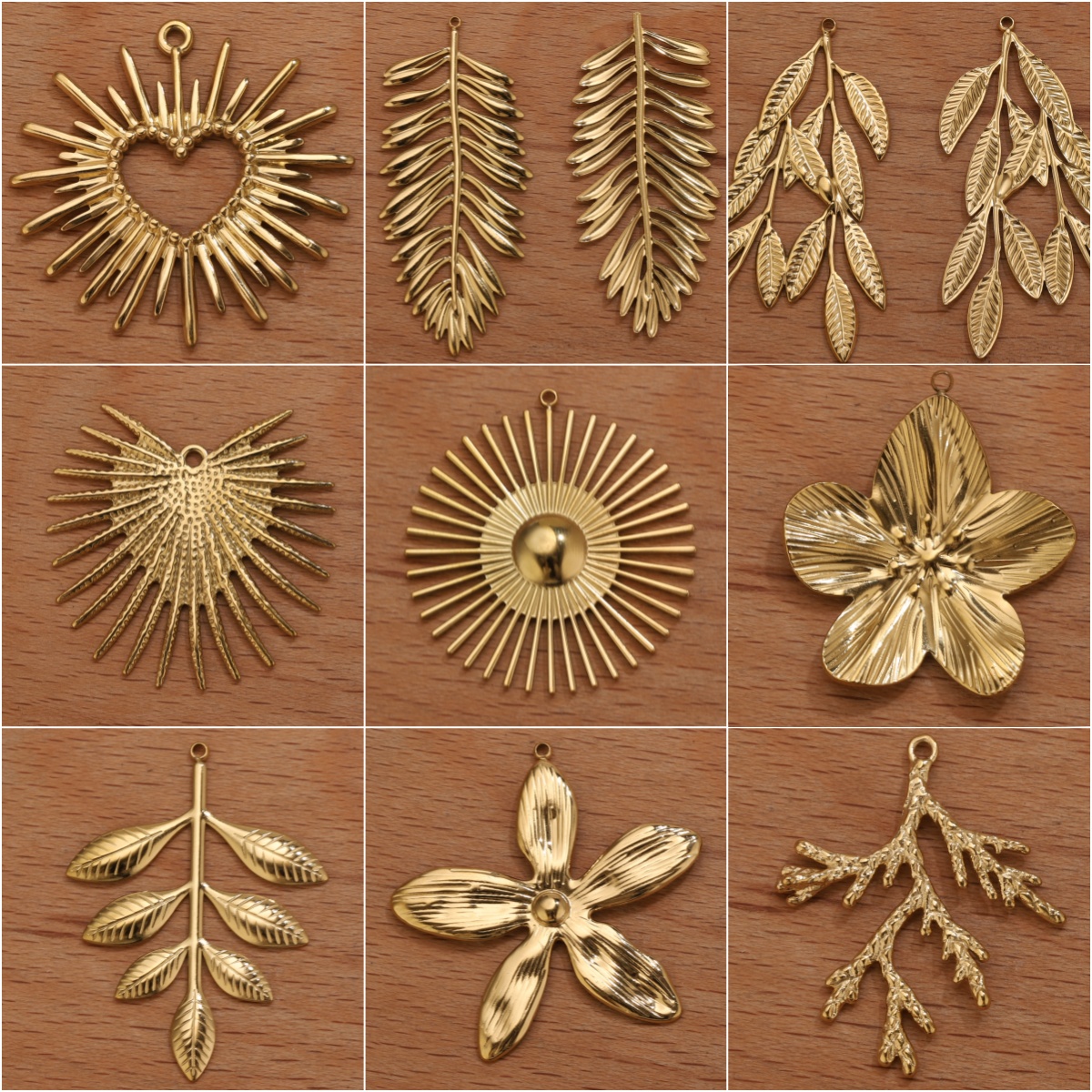5pcs Stainless Steel Flower Ch - огляд і ціна Vintage Fashion Earrings
