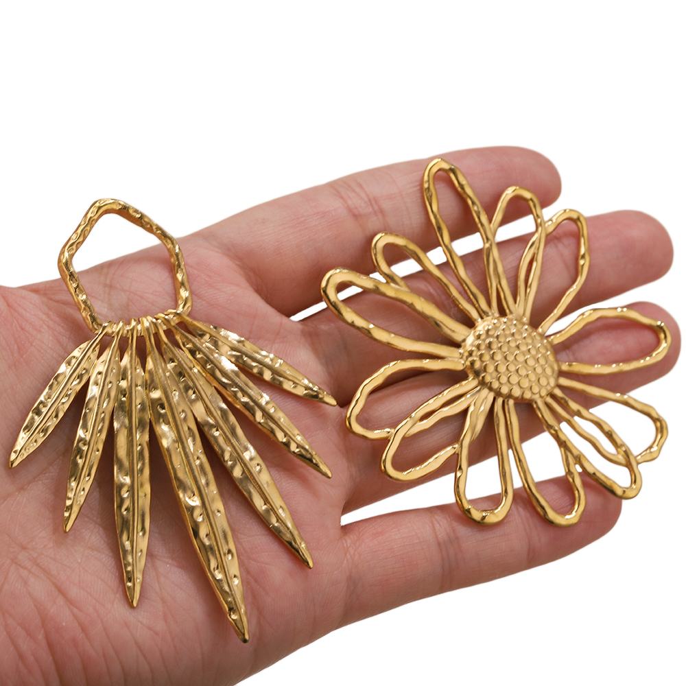 5pcs Stainless Steel Flower Ch - огляд і ціна Vintage Fashion Earrings