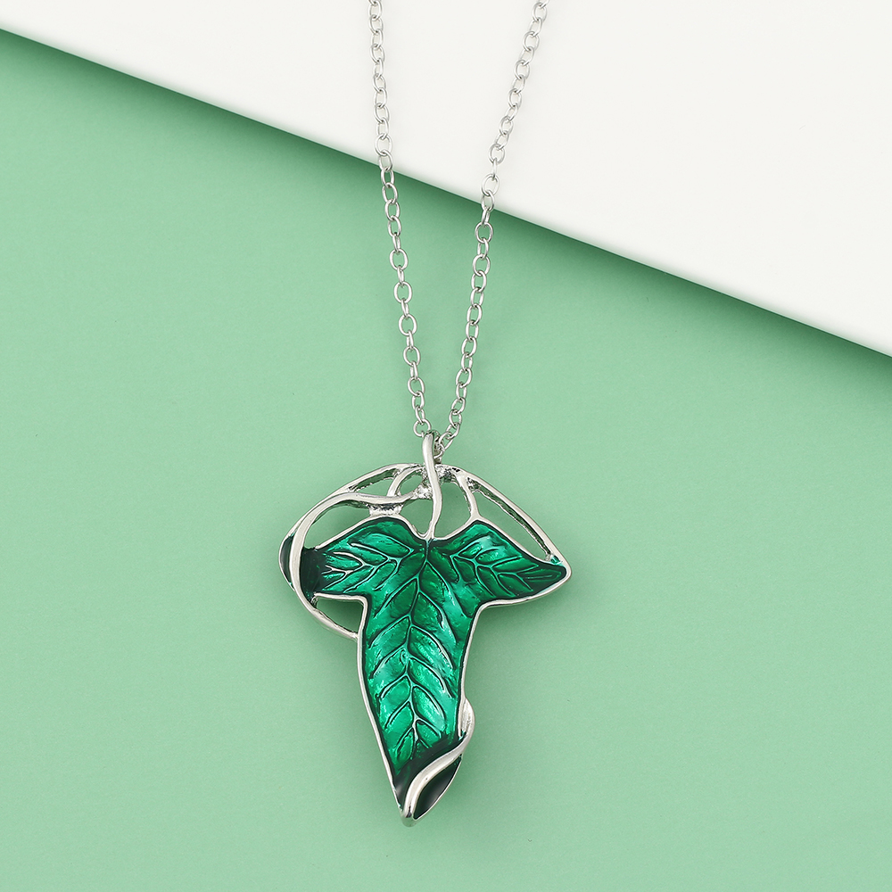 Vintage Green Leaf Pendant Nec - огляд і ціна Vintage Fashion Tv
