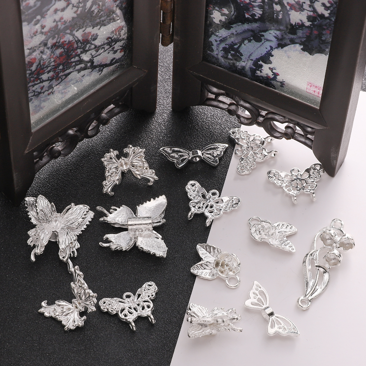 1-5pcs Beads Alloy Vintage Flo - огляд і ціна Vintage Fashion Earrings