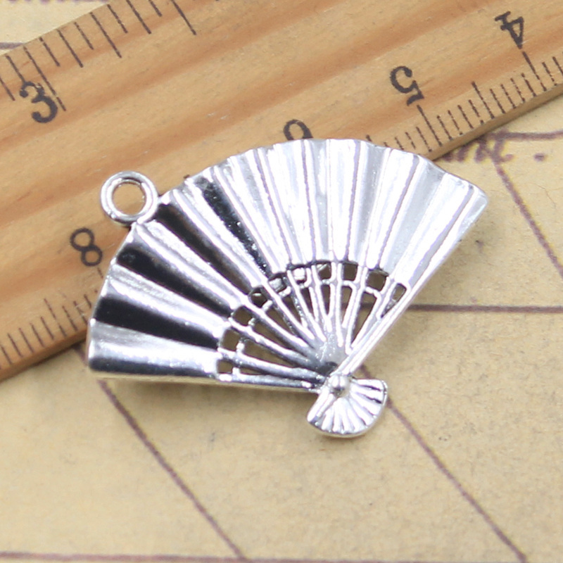 5pcs Charms Flower Fan 25x36mm - огляд і ціна Vintage Fashion Finds