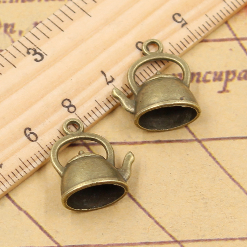 15pcs Charms Teapot Kettle 20x - огляд і ціна Vintage Fashion Finds