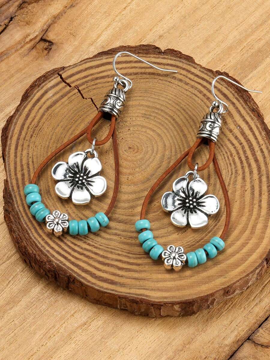 1 Pair Bohemian Style Alloy Pl - огляд і ціна Vintage Fashion Earrings