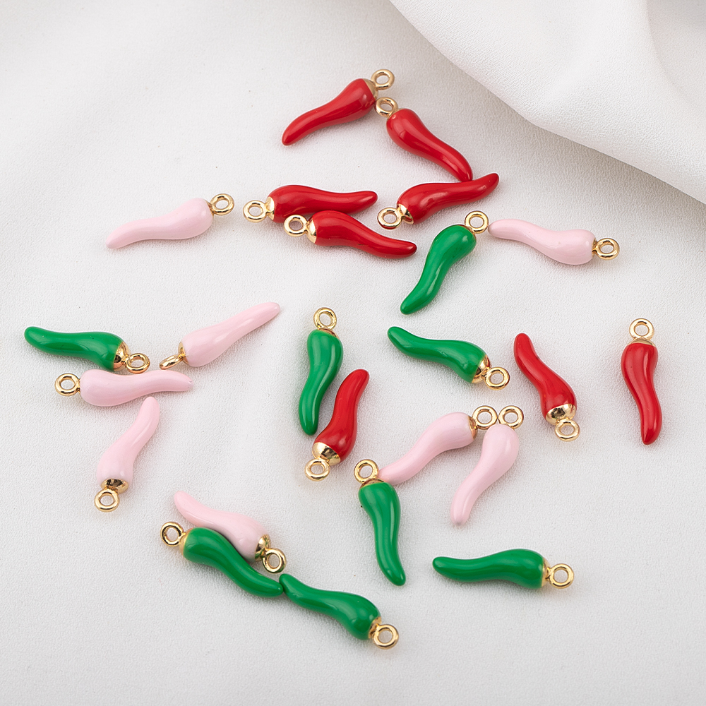 10pcs 5pcs 20pcs Red Hot Chili - огляд і ціна Vintage Fashion Earrings