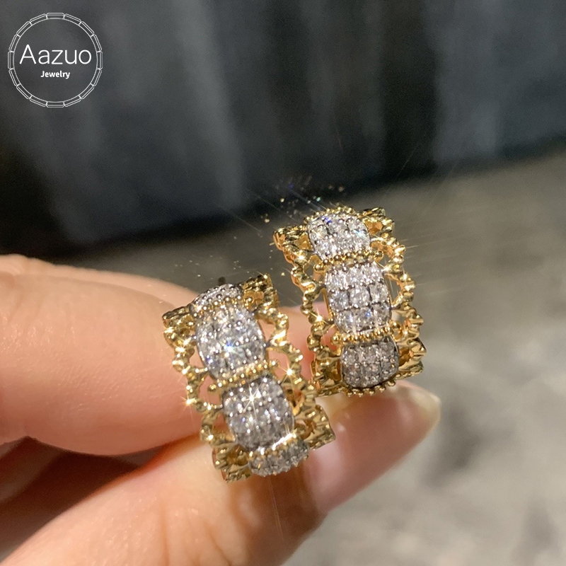 Aazuo Vintage Style Real 18K Y - огляд і ціна Vintage Fashion Earrings
