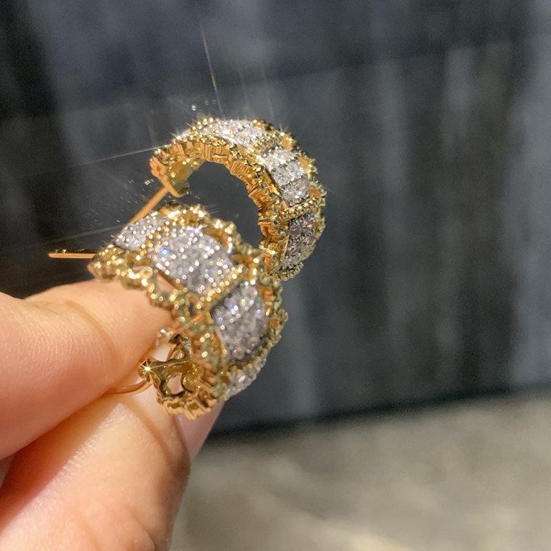 Aazuo Vintage Style Real 18K Y - огляд і ціна Vintage Fashion Earrings