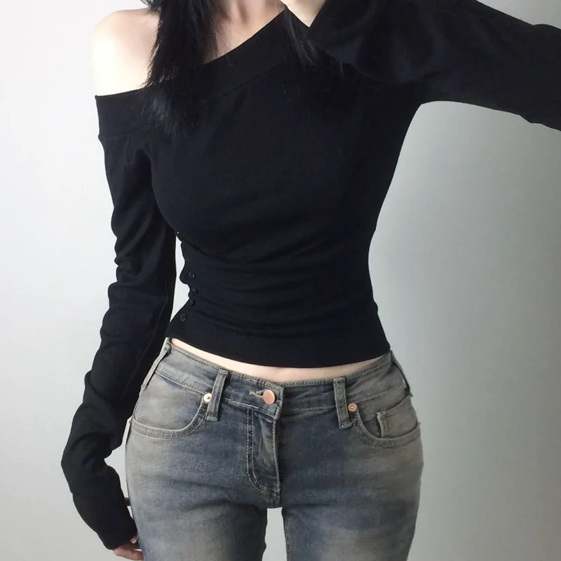Y2K Vintage Pleated Button T-S - огляд і ціна Usa Vintage Fashion