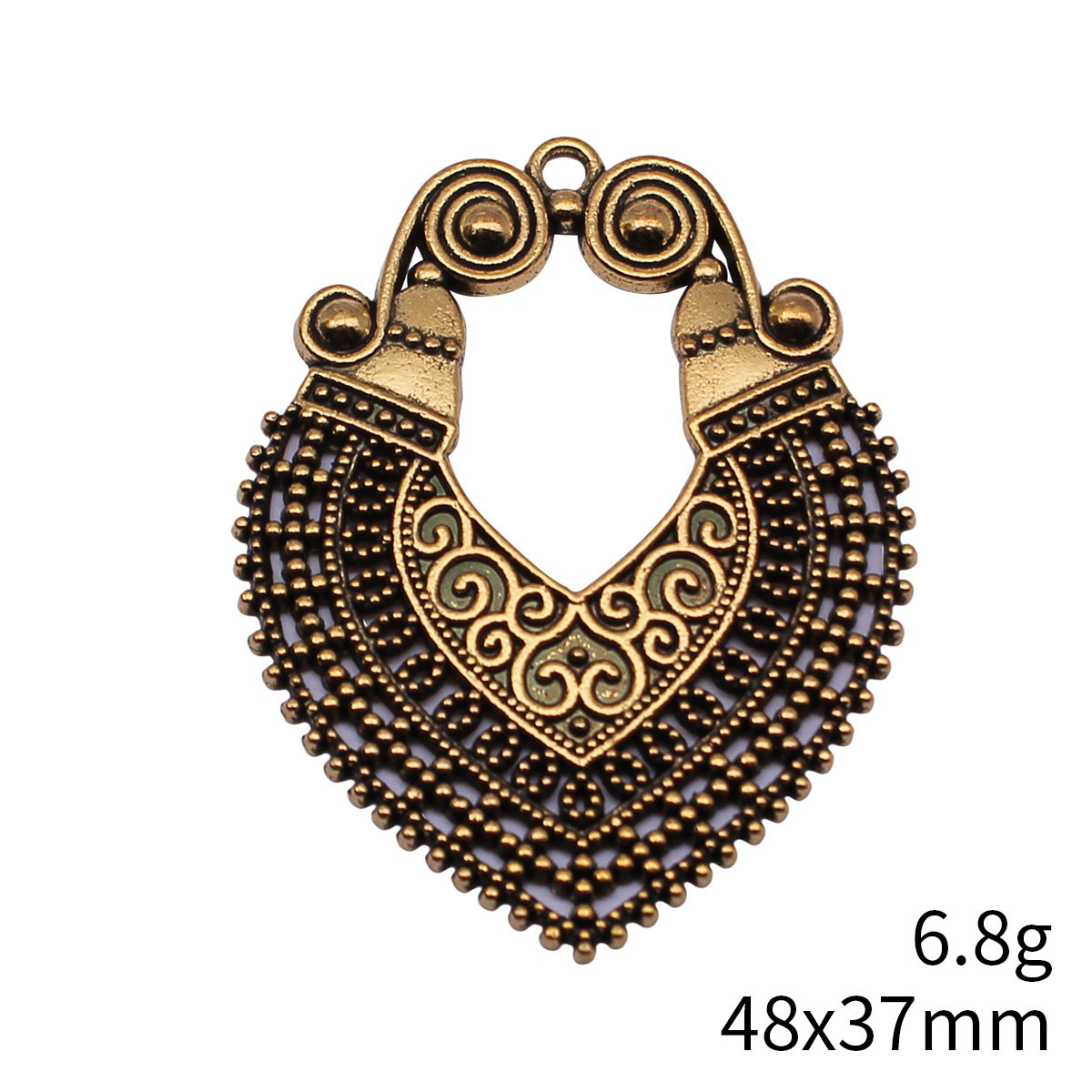 8pcs 48x37mm(1.89x1.46inch) 2  - огляд і ціна Vintage Fashion Earrings