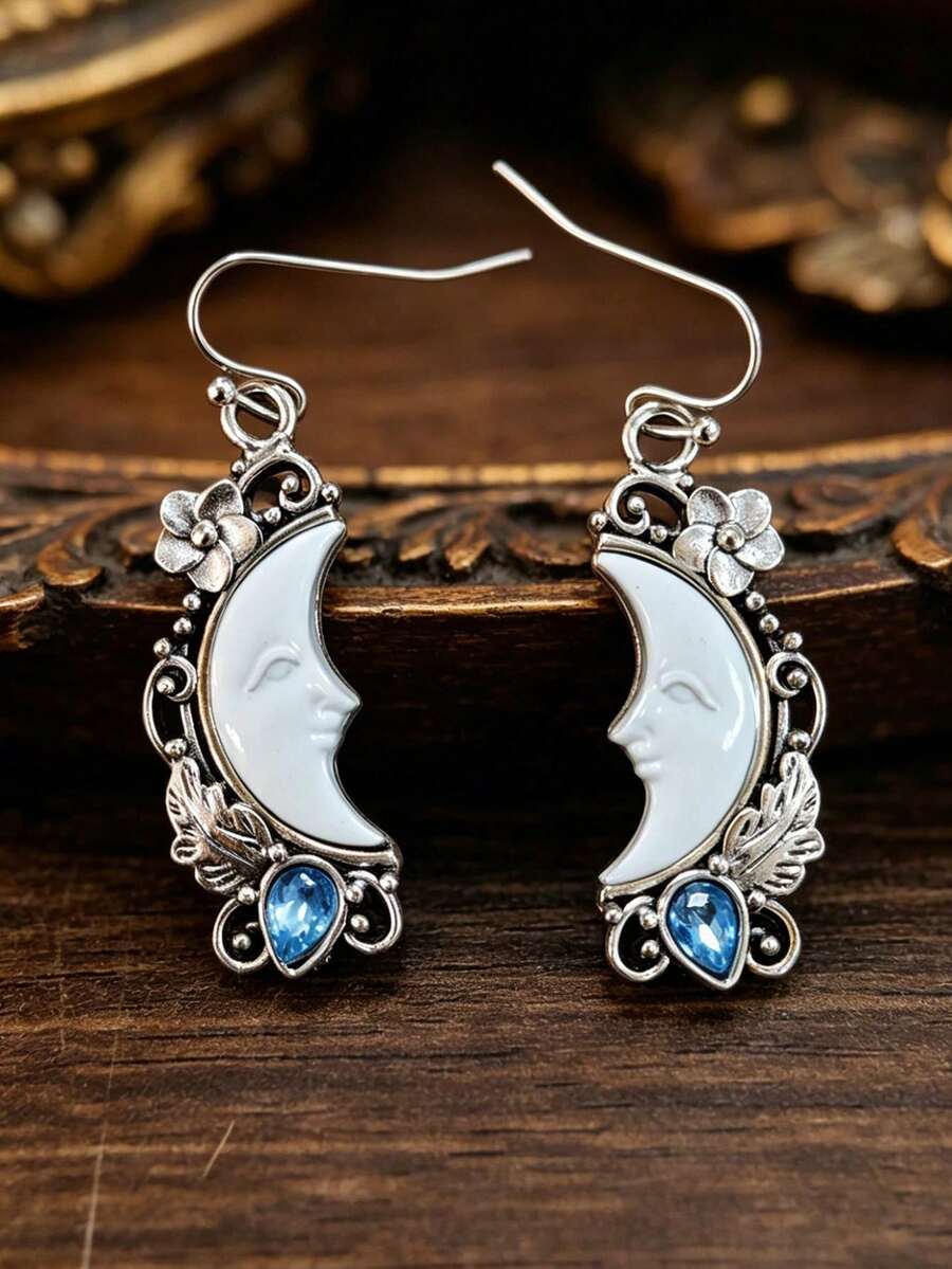 1 Pair Vintage New Moon Shaped - огляд і ціна Vintage Fashion Earrings