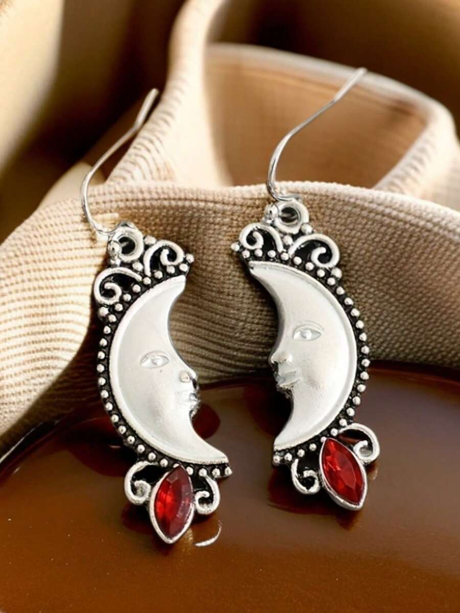 1 Pair Vintage New Moon Shaped - огляд і ціна Vintage Fashion Earrings